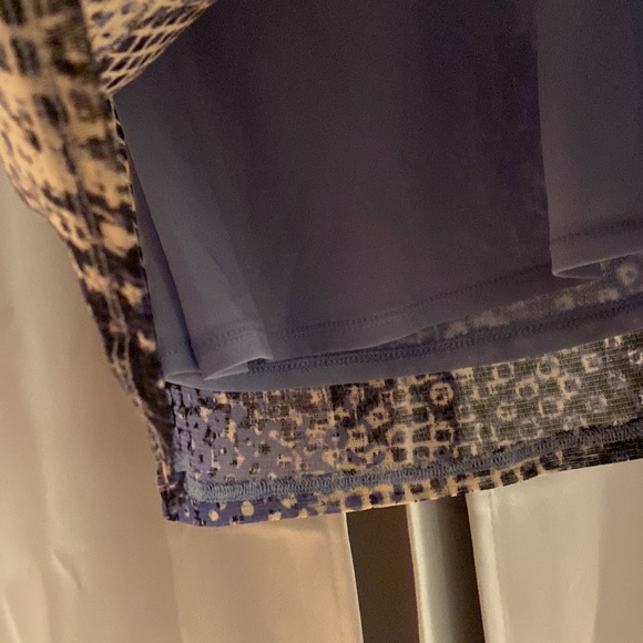 Liz Claiborne Tank - Dark and Light Blue and Tan, fully lined in pale blue layer - Picture 3 of 4